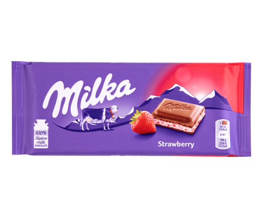 Picture of Milka strawberry 100g