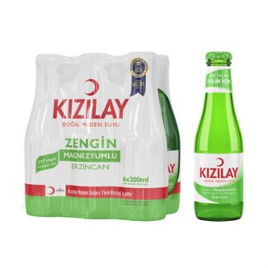 CMarketKizilay Natural Mineral Water Rich Magnesium Erzincan 6x200 ml