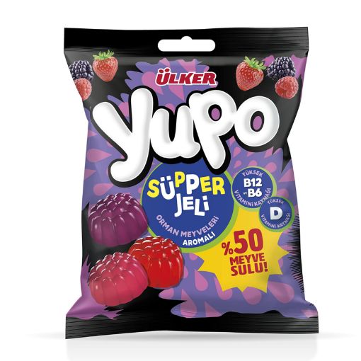 Picture of Ulker Yupo Super Jelly Forest Fruit Flavor 64g
