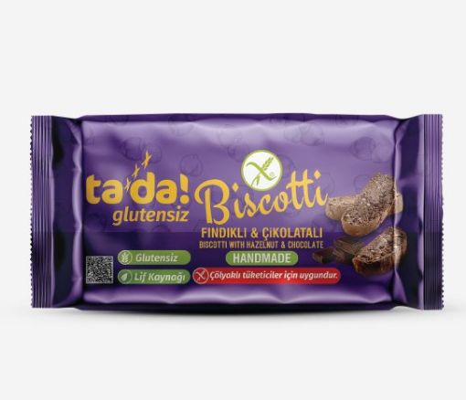 Picture of Tada Gluten Free Biscotti with Hazelnut and Chocolate 110g
