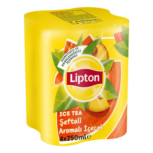 Picture of Lipton Ice Tea Peach Flavor 4 x 250 ml