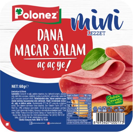 CMarket Polonez Hungarian Mini Salami Gluten Free 60g