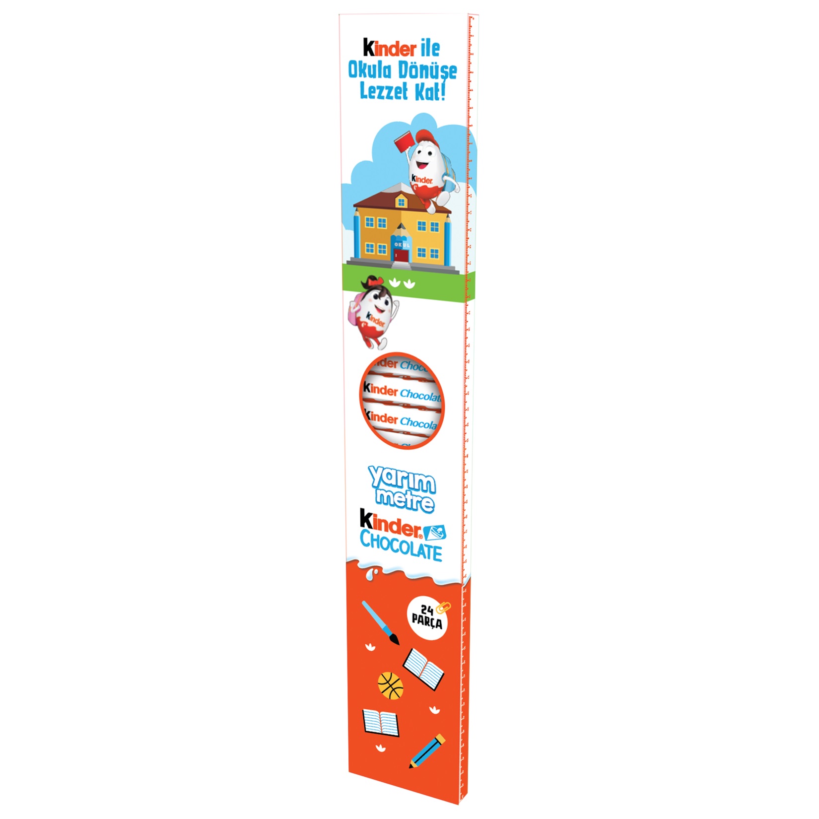 CMarket | Kinder Chocolate Half Meter 300G 24 PCS