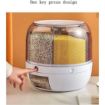 Picture of Mtr Dry Food and Legumes Organizer 360° Rotatable 6 Sections Airtight Storage Container 