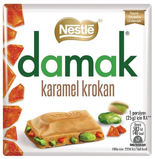 Picture of Nestle Damak Caramel Crocan with Pistachio 60 G