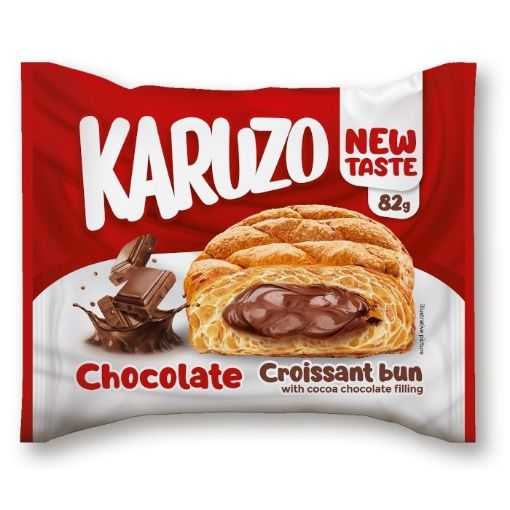 Picture of Karuzo Croissant Bun With Cocoa Chocolate Filling 82g