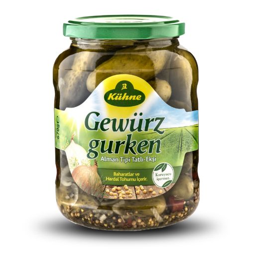Picture of Kuhne Pickled Cucumbers German Type 670 G