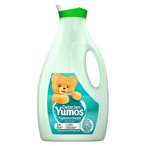 Picture of Yumos Liquid Care Laundry Detergent For Sensitive Clothes Anti-Pilling Silky Touch 42 Washes 2520 ml