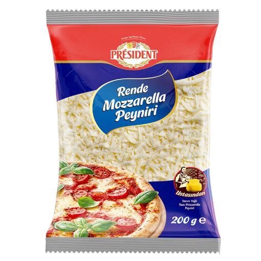 Picture of President Grated Mozzarella Cheese 200 G