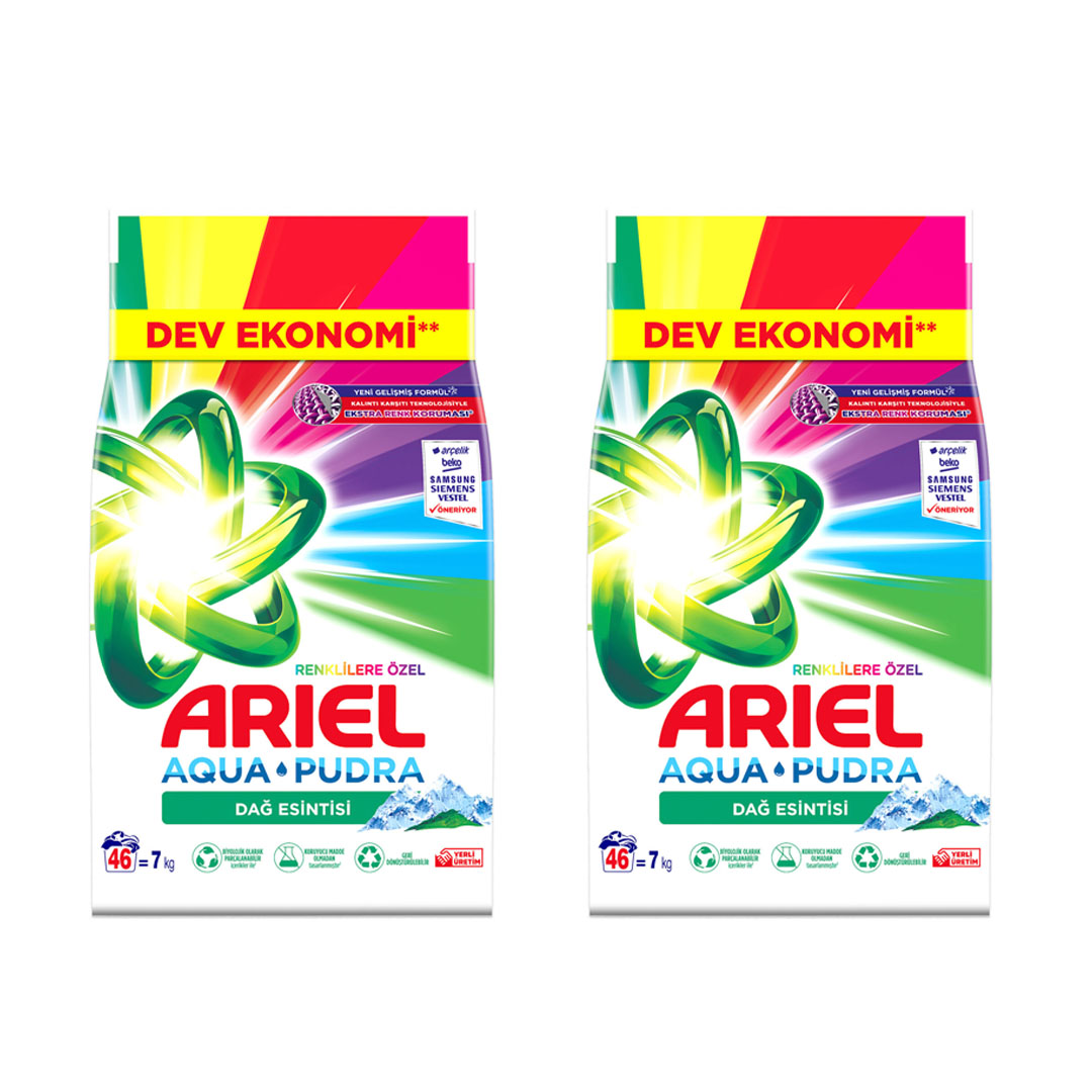 CMarket | Ariel Aqua powder Mountain Breeze Colors 7 Kg X 2