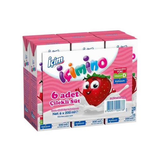 Picture of Icimino Strawberry Milk 180 ml x 6