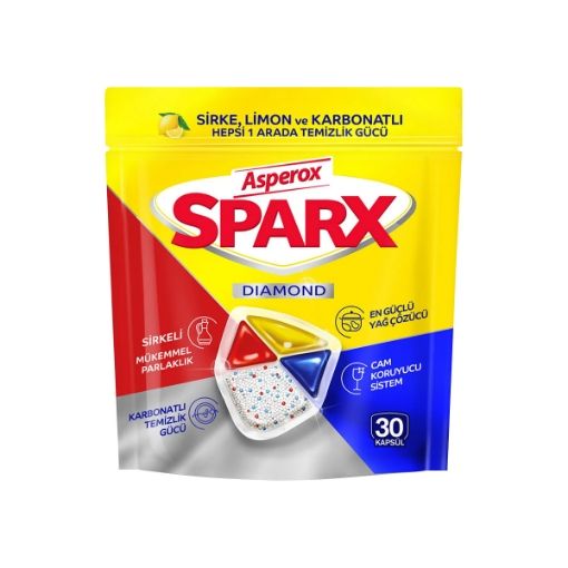 Picture of Asperox Sparx Dishwasher Tablets 30 Pieces