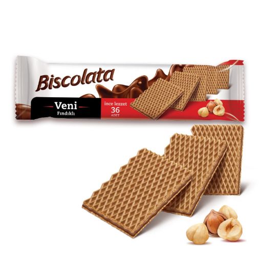 Picture of Biscolata New 36 Pieces Fine Flavor with Hazelnuts 100 G