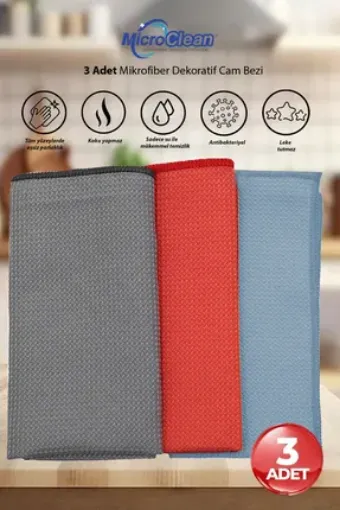 Picture of Aro Microfiber Auto Glass Cloth 3 Pieces 35 cm x 40 cm