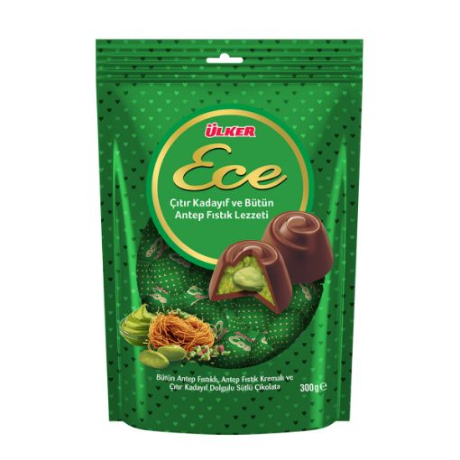 Picture of Ulker Ece Crispy Kadayif and Whole Pistachio Flavor 300 G