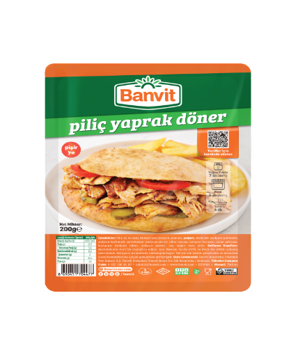 Picture of Banvit Chicken Leaf Doner 200 g