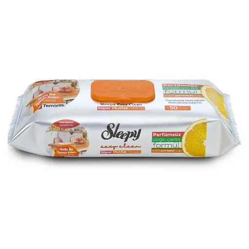 Picture of Sleepy Surface Cleaning Super Kitchen Towel Orange 50 Pieces