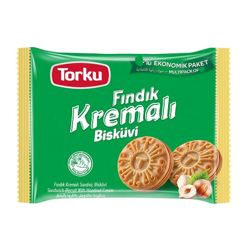 Picture of Torku Hazelnut Cream Biscuits Economical Pack of 3 183G