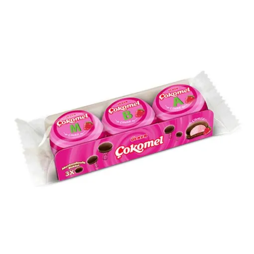 Picture of Ulker Cokomel Strawberry Marshmallow Biscuit 3 pcs