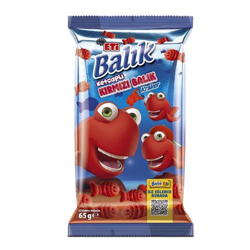 Picture of Eti Red Fish Crackers with Meat Ketchup 65g 