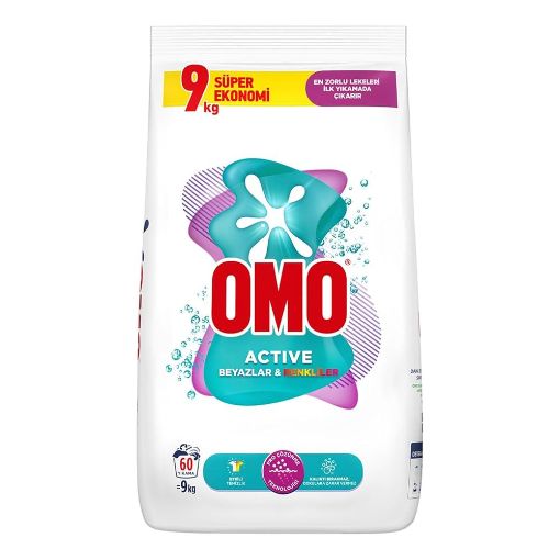 Picture of Omo Active Whites & Colors Powder Detergent 9 KG