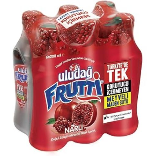 Picture of Uludag Frutti Pomegranate Natural Mineral Rich Drink 6 x 200 ml