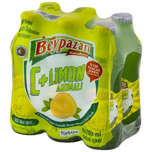 Picture of Beypazari Lemon Mineral Water with Vitamin C 6 x 200 ml