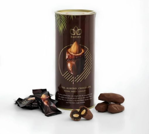 Picture of Huries  Milk Chocolate Covered Almond Dates 200g