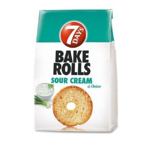 Picture of 7 Days Bake Rolls Sour Cream & Onion Flavor 80 G
