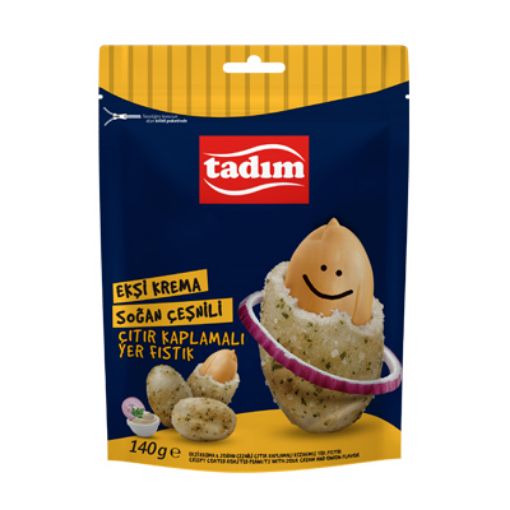 Picture of Tadim Crispy Coated Peanuts with Sour Cream and Onion Flavor 140 gr