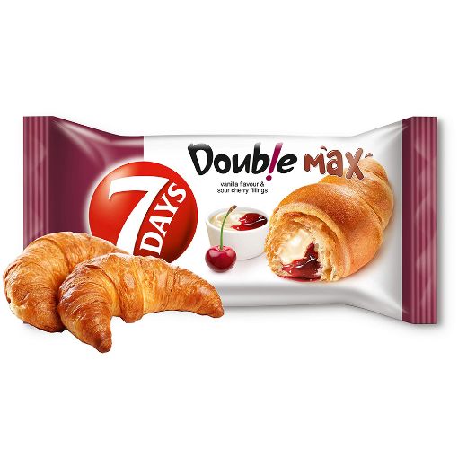 Picture of 7 days Double Max Croissant Vanilla and Cherry Filling 92 G