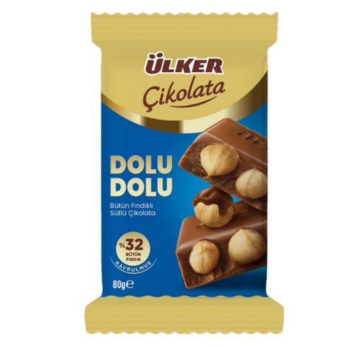 Picture of Ulker Chocolate Dolu Dolu Filled with Hazelnuts 80 G