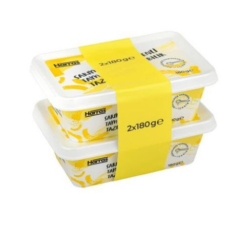 Picture of Harras Full Fat Spreadable Fresh Cheese with Garlic and Basil 180 g x 2