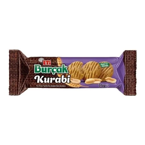 Picture of Eti Burcak Cookies Peanut Tahini Wheat Flour Cookies 75 g