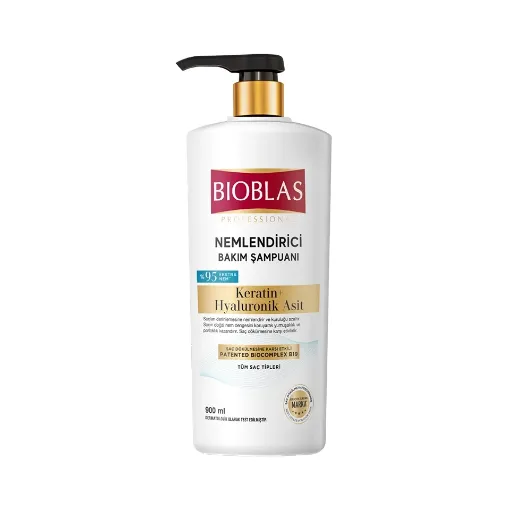 Picture of Bioblas Professional Moisturizing Care Shampoo with Keratin + Hyaluronic Acid 900 ml