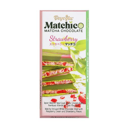 Picture of Beyoglu Matchico Matcha Strawberry Chocolate 95g