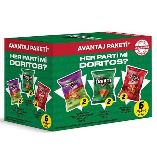 Picture of Doritos Storm Advantage Pack  346 G 6 chips bag