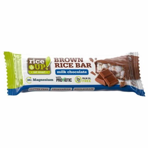 Picture of RiceUP! Brown Rice Bar, Milk Chocolate, 18g