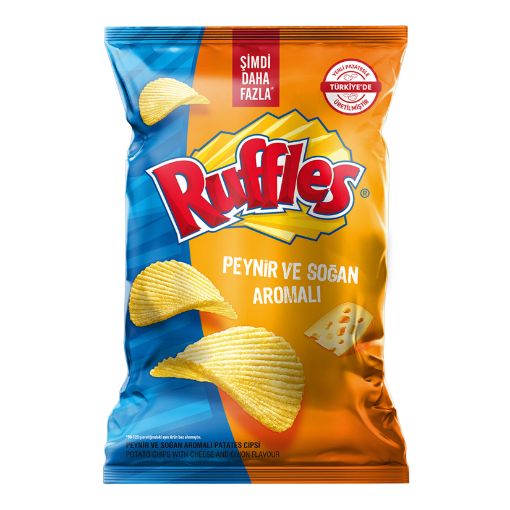 Picture of Ruffles Cheese and Onion Flavored Potato Chips Super Size 125g