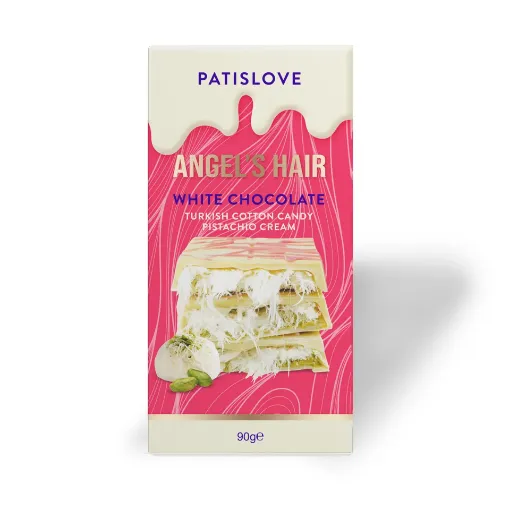 Picture of Patislove Angel's Hair White Chocolate with Turkish Cotton Candy Pistachio Cream 90 G