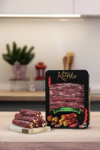 Picture of Antepsan Keyifce Pistachio Pomegranate Flavor Roving Turkish Delight 350 g