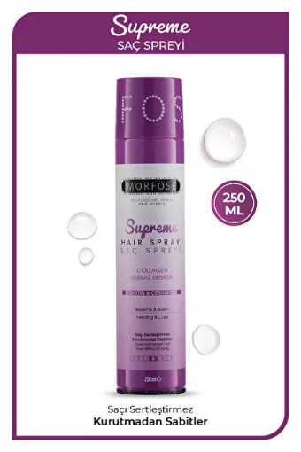 Picture of Morfose Supreme Hair Spray Collagen Herbal Keratin 250 ml