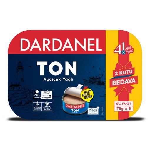 Picture of Dardanel Tuna in Sunflower Oil 6 x 75g