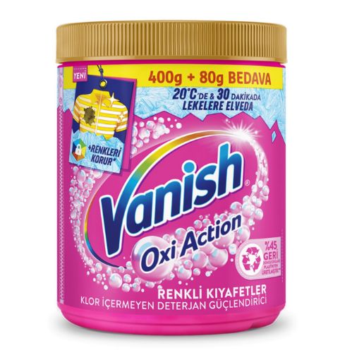 Picture of Vanish Oxi Action Chlorine-Free Detergent for Colored Clothes 400g + 80g Free