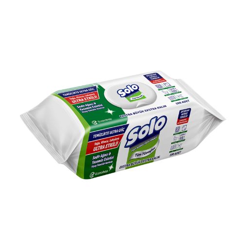 Picture of Solo Cleaning Ultra Power Cedarwood & Jasmine Breeze Surface Cleaning Towels 100 Pack