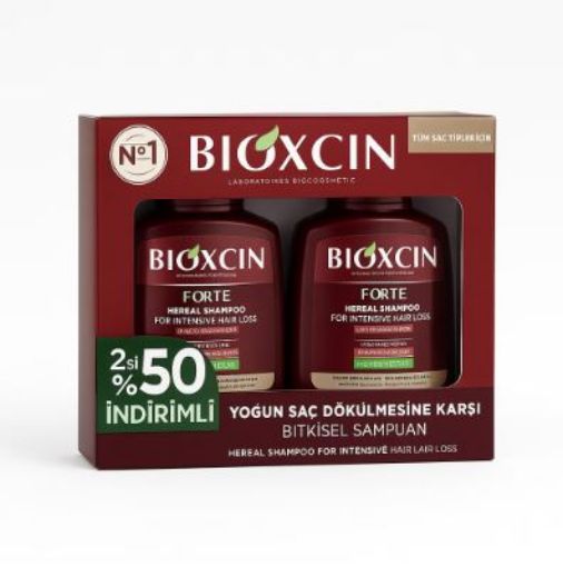 Picture of Bioxcin Herbal Shampoo for Severe Hair Loss 2 x 300 ml