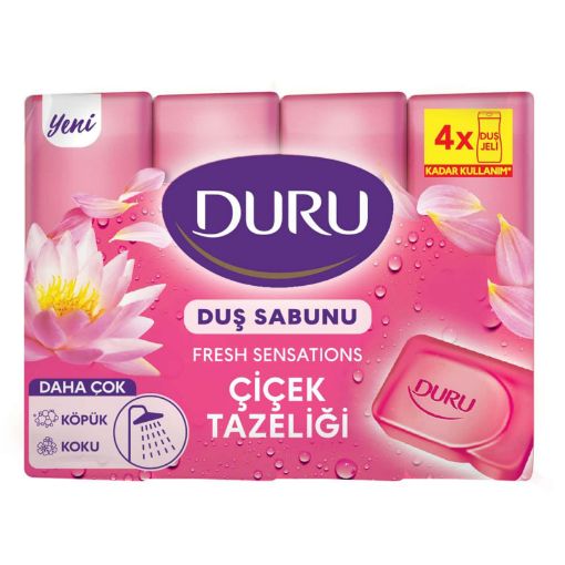 Picture of Duru Fresh Shower Soap Floral Freshness 4X150 G