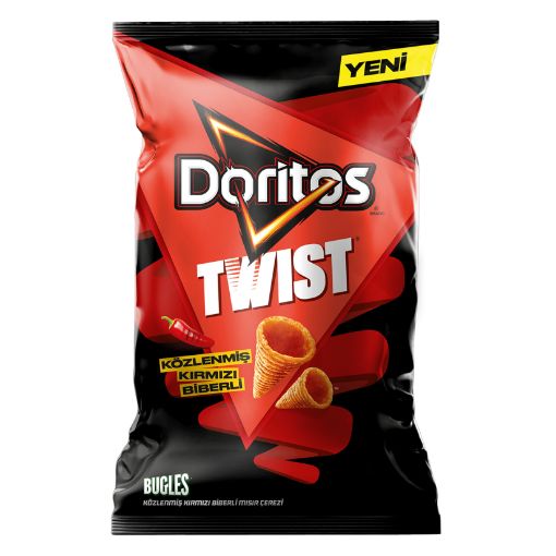 Picture of Doritos Twist Roasted Red Pepper Flavor Chips 115 g