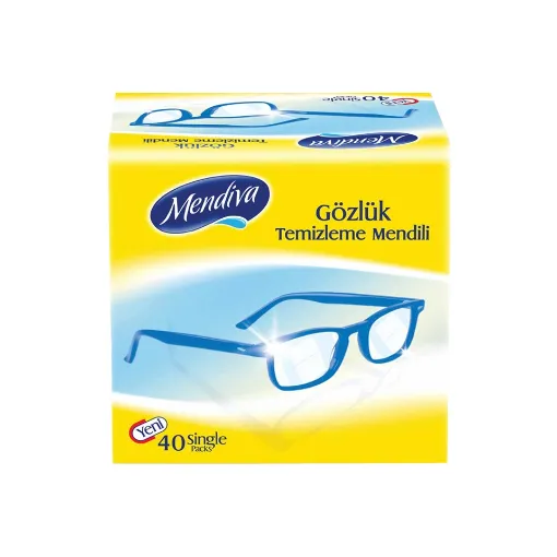 Picture of Mendiva Eyeglass Cleaning Wipes – 40 Single Packs