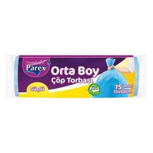 Picture of Parex Garbage Bags, Medium Size, 15 Count, 55 x 60 cm